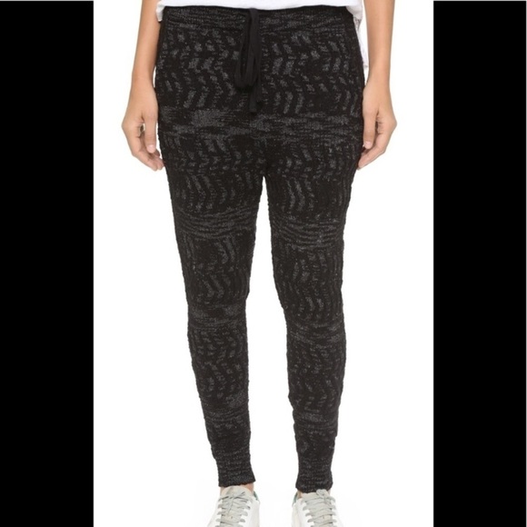 Free People Road Trip Jogger M knit pants leggings textured drawstring‎ waist - Picture 9 of 14